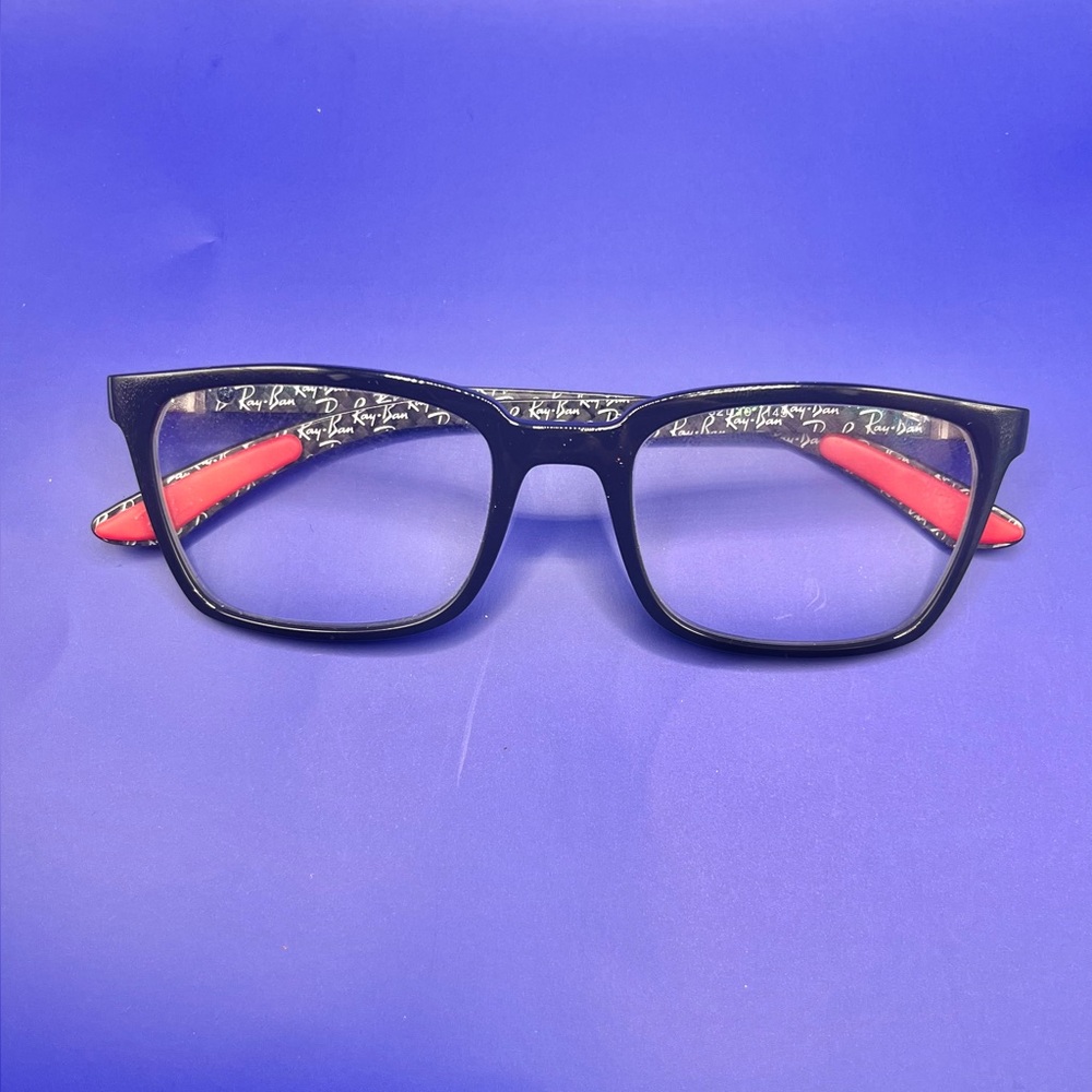 Ray-Ban Black and Red Glasses